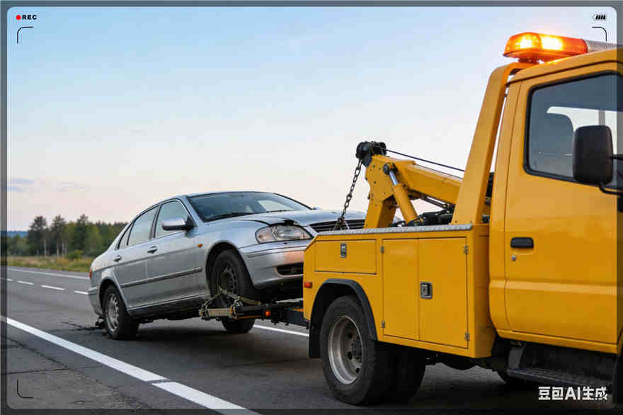 钟山拖车救援电话【案例】