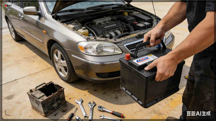 钟山汽车换电瓶电话【案例】